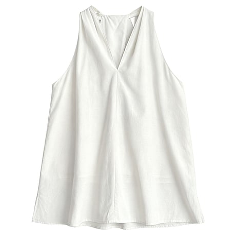 drape flow sleeveless top　/2color　un2079