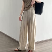 gather relaxed pants /4color　un1115