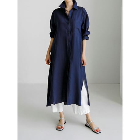 basic over size shirt one piece /3color　un1407
