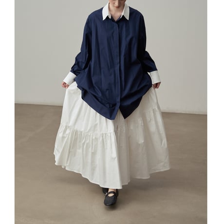 airy tiered long skirt　un1793