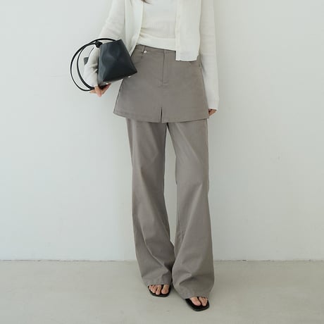 layer skirt pants　/2color  un1776