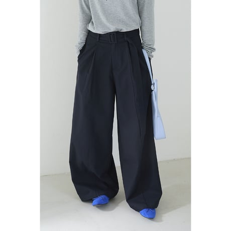 belt wide slacks　/2color  un1780