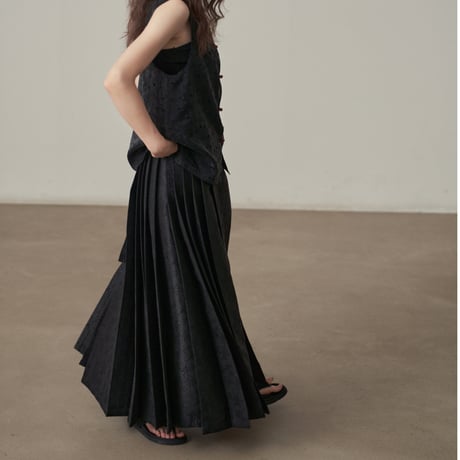 pleated skirt　/2color  un1795