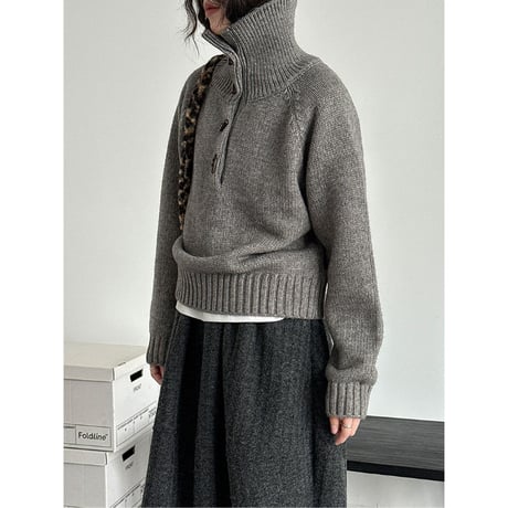 high neck knit /3color　un1715