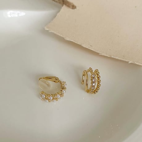 pearl stone ear hook　un1262