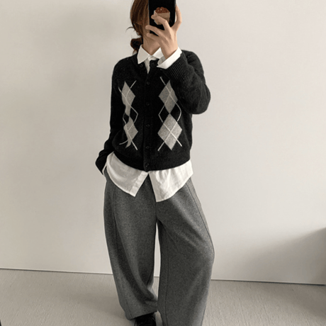 retro cardigan /2color　un1624