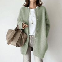 medium knit cardigan /5color　un1493
