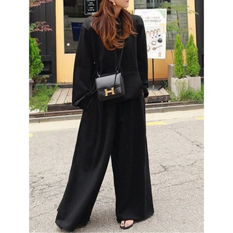 wide sweat pants /2color　un1370