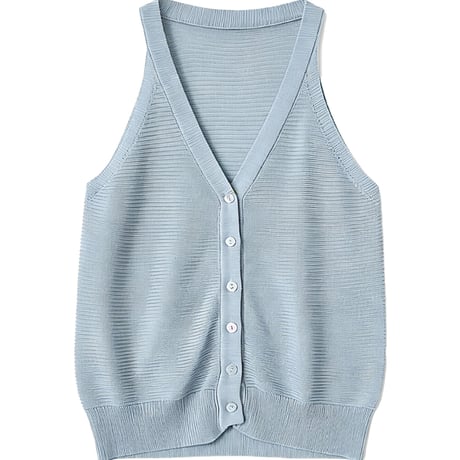 linen touch knit tank　/6color　un2097