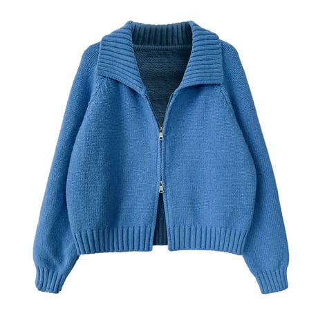 turtleneck zip sweater /3color　un1692