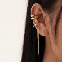 gold chain ear cuff　un1235