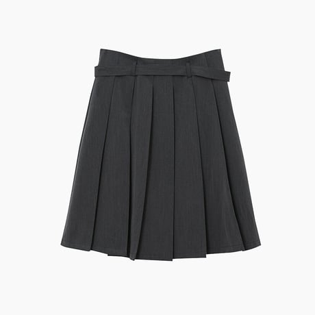 pleated wrap mini skirt　/2color　un1903