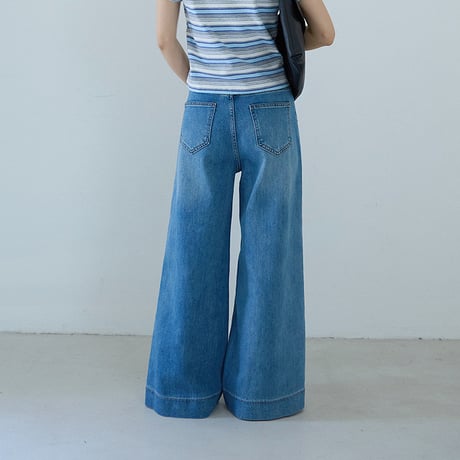 wide leg denim pants　un1942
