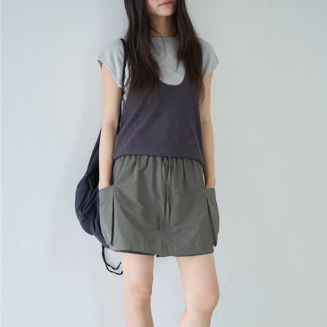 halter knit layered tank　/2color　un2063