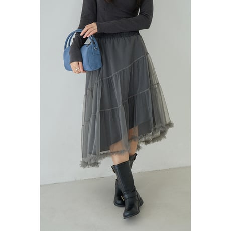 mist tulle skirt　/2color  un1783