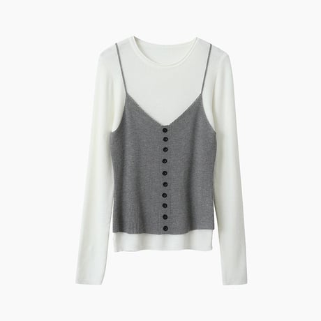button down camisole　/2color　un1770
