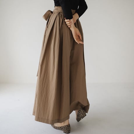 wide ribbon pants /2color　un1166