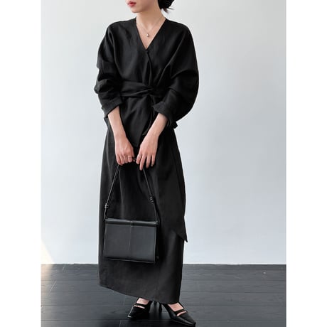 wrap waist two piece dress　/3color　un2011