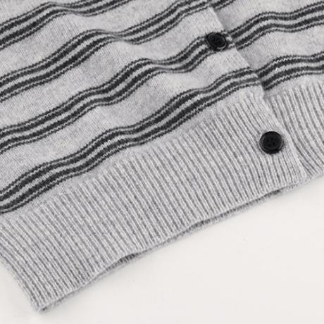 striped cardigan /3color　un1638