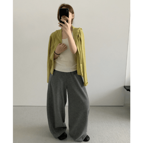 casual scimitar pants /4color　un1627