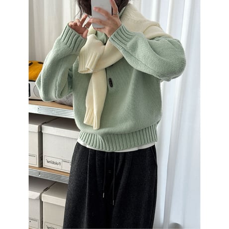 high neck knit /3color　un1715
