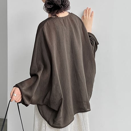 airy sheer dolman cardigan　/3color　un2145