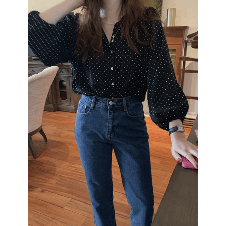 chiffon shirts/2color　un1613