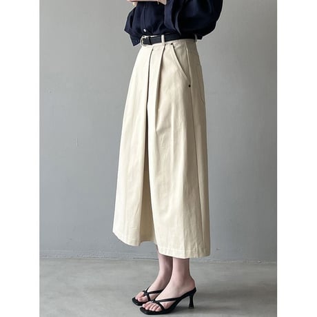 a-line tuck skirt /2color　un1139