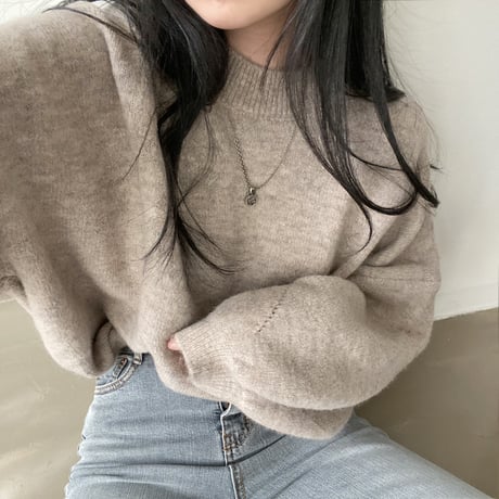 lantern sleeve sweater /3color　UN1504