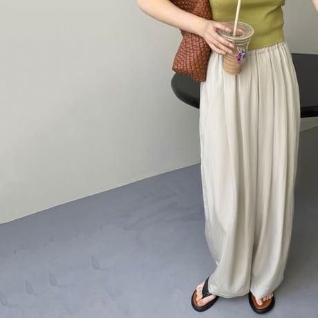 wide leg easy pants /2color　un1155