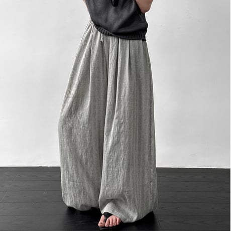 stripe airy wide pants　/2color　un2095
