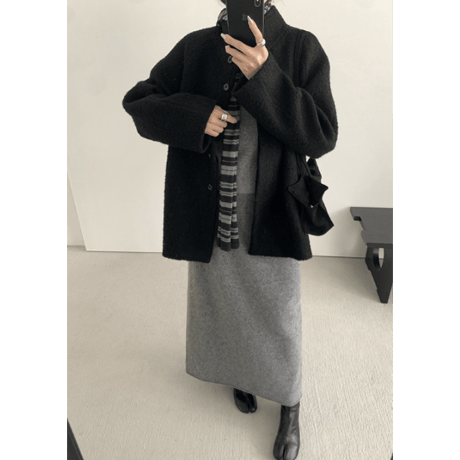 wool slim skirt /2color　un1645