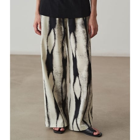nuance patterned wide leg pants　un1160