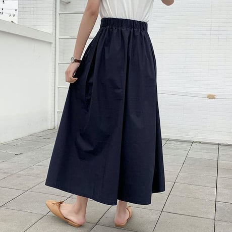 wide pleated pants /2color　un1168