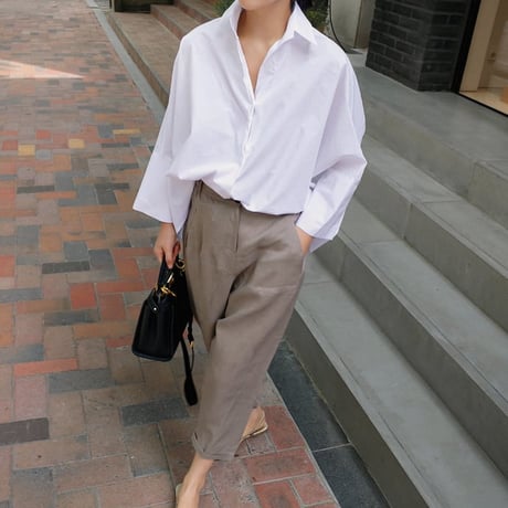 loose silhouette shirt　un1010