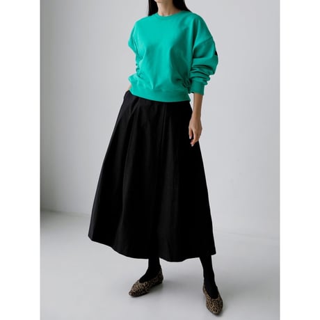 high waist pleats skirt /2color　un1377