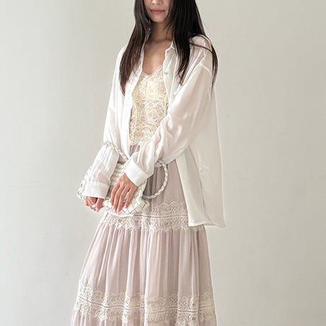 sheer soft shirt　/3color  un1898