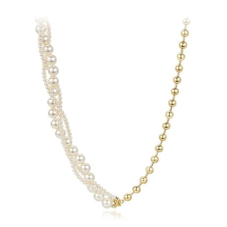 assynmetry pearl necklace　un1226