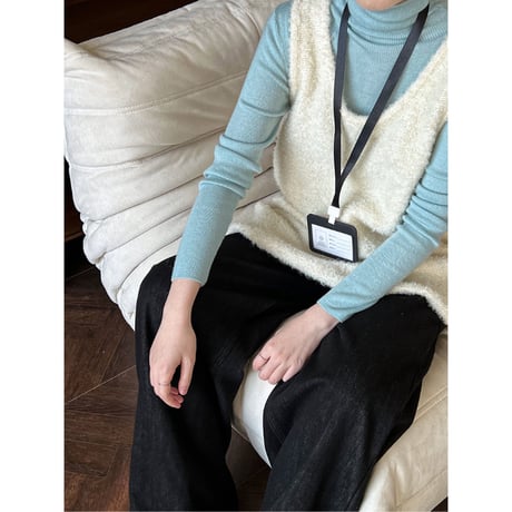 Knitted vest dress /3color　un1686