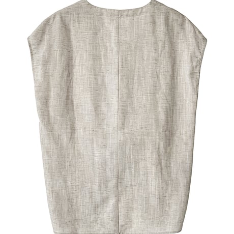 twist linen touch sleeveless blouse　/3color　un2018