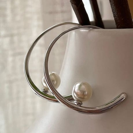 ring pearl pierce /2color　un1237