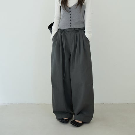 Drape Tuck Pants　/3color  un1777