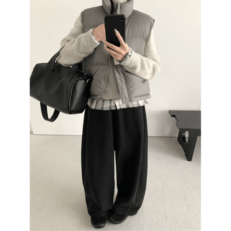 casual scimitar pants /4color　un1627