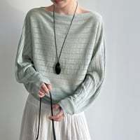 sheer summer knit pullover　/3color　un2007