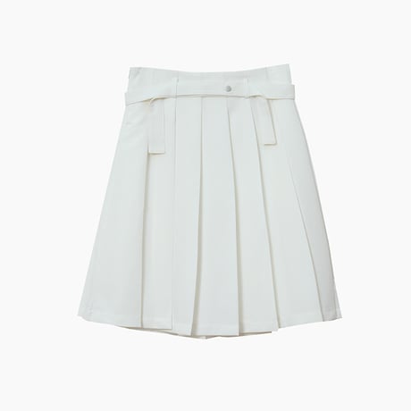 pleated wrap mini skirt　/2color　un1903