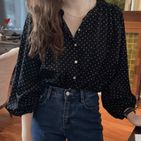 chiffon shirts/2color　un1613