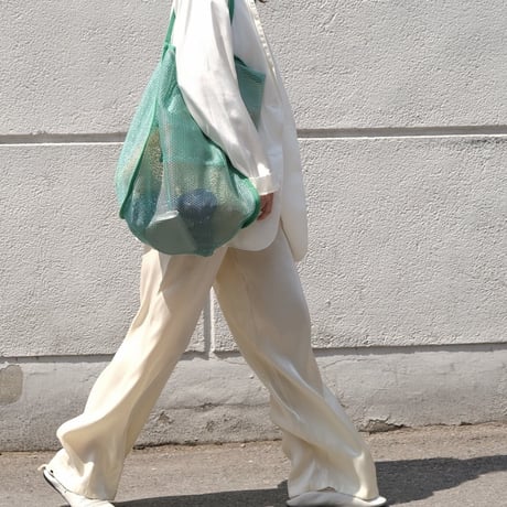 shiny wide pants /2color　un1170