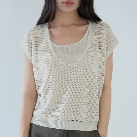 mesh knit　/2color　un2102