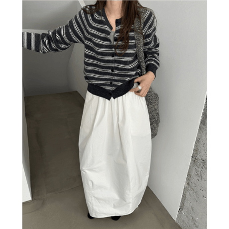 striped cardigan /3color　un1638