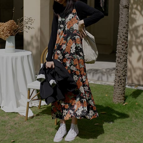 floral camisole dress　un1826